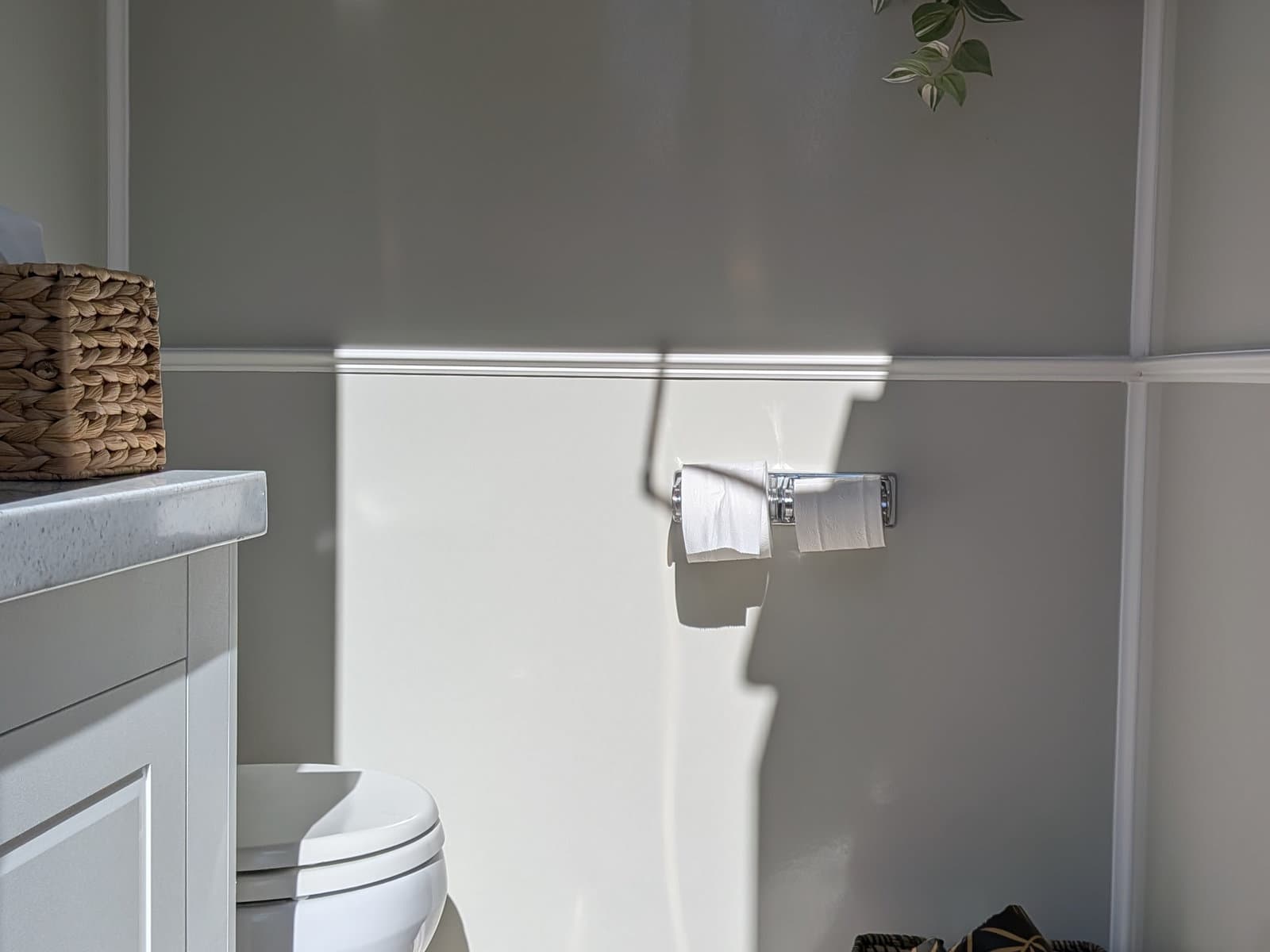 Bamboo tissue and clean finish inside the trailer